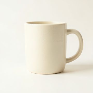 Hill Bend Ceramic Mug - Cream (synthetic illustration; no displayed measurements)