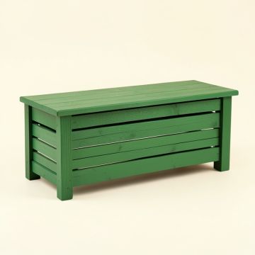 Summit Branch Narrow Outdoor Storage Bench - Green (synthetic illustration; no displayed measurements)