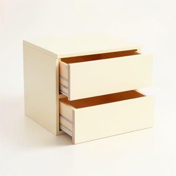 Pine Crossing Under-Desk Drawer Unit - Ivory (synthetic illustration; no displayed measurements)