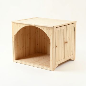 Glen Canyon Empty Furniture-Style Litter Enclosure - Ivory (synthetic illustration; no displayed measurements)