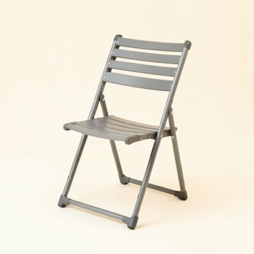 Fern Crest Folding Outdoor Chair - Gray (synthetic illustration; no displayed measurements)