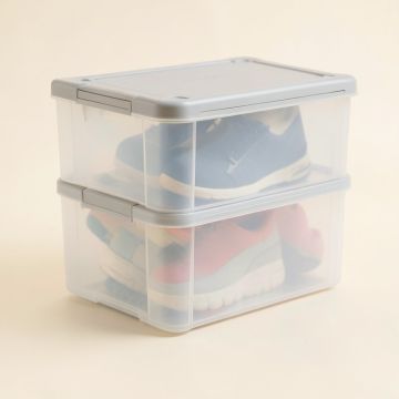 Foldable Shoe Box Storage (synthetic illustration; no displayed measurements)