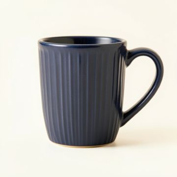 Holly Bridge Ceramic Mug - Navy (synthetic illustration; no displayed measurements)