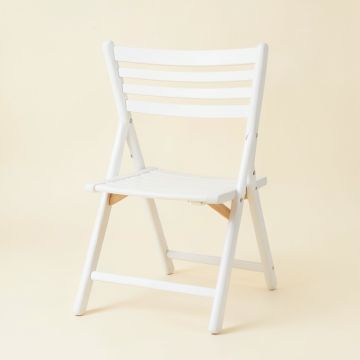 Brook Crossing Folding Outdoor Chair - White (synthetic illustration; no displayed measurements)