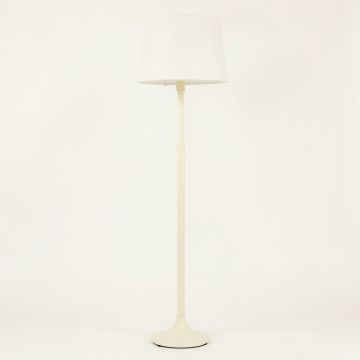 Willow Bend Floor Lamp With A Plain Fabric Shade - Ivory (synthetic illustration; no displayed measurements)