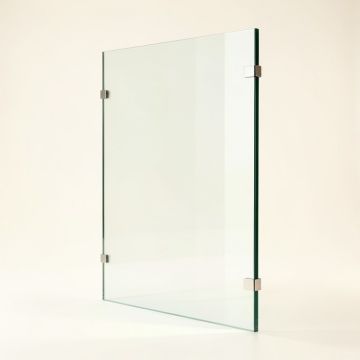 41 '' X 78 '' Frameless Fixed Glass Panel (synthetic illustration; no displayed measurements)