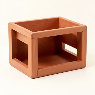 Dune Branch Empty Furniture-Style Pet Crate - Terracotta (synthetic illustration; no displayed measurements)