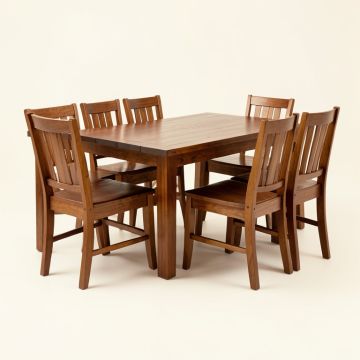 Villani 5 - Piece Drop Leaf Solid Wood Dining Set (synthetic illustration; no displayed measurements)