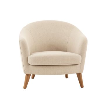 Harbor Branch Upholstered Armchair - Beige (synthetic illustration; no displayed measurements)