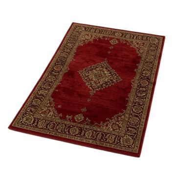 Power Loom Red/Brown Rug