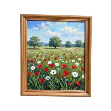 Poppy Field In Argenteuil By Claude Monet - Picture Frame Painting Print On Canvas