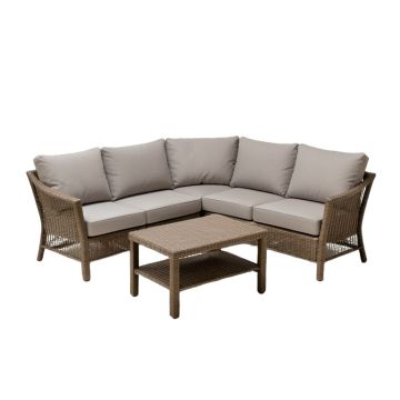 Ottery Patio 3 Piece Seating Group With Cushions
