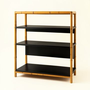 Bay Bridge Empty Seed-Starting Shelving Unit Without Lights - Black (synthetic illustration; no displayed measurements)