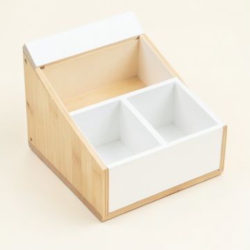 Dune Bridge Empty Coffee-Station Organizer - White (synthetic illustration; no displayed measurements)