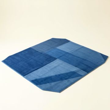 Linden Brook Rectangular Area Rug - Blue (synthetic illustration; no displayed measurements)