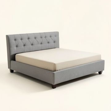 Drusilla Tufted Upholstered Low Profile Standard Bed (synthetic illustration; no displayed measurements)