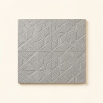 Hazel Arc Uninstalled Square Decorative Tile - Gray (synthetic illustration; no displayed measurements)
