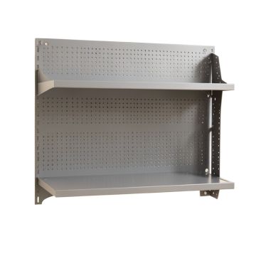 Flint Brook Empty Wall-Mounted Tool Organizer Panel - Gray