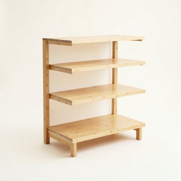 Dawn Bluff Empty Seed-Starting Shelving Unit Without Lights - Beige (synthetic illustration; no displayed measurements)