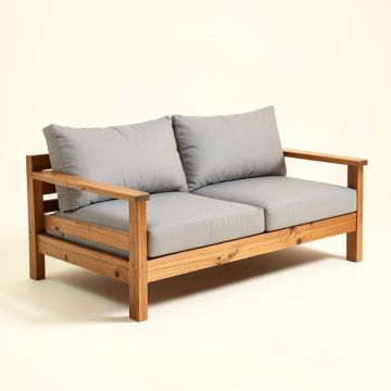 Barnfield 62 '' Wide Outdoor Patio Sofa With Cushions (synthetic illustration; no displayed measurements)