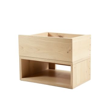 Cedar Bluff Empty Raised Planter - Beige