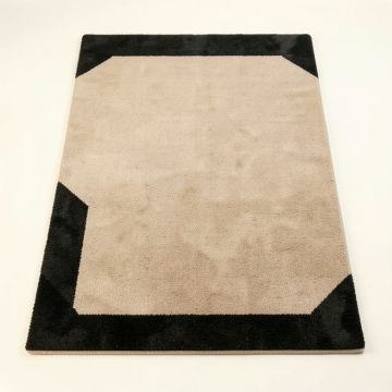 Chad Beige/Black Area Rug (synthetic illustration; no displayed measurements)