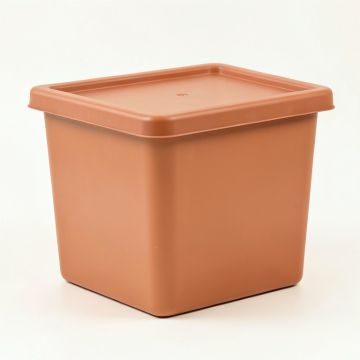Willow Crest Closed Outdoor Storage Box - Terracotta (synthetic illustration; no displayed measurements)
