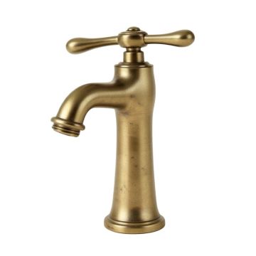Victorian Single Hole Bathroom Faucet With Drain Assembly