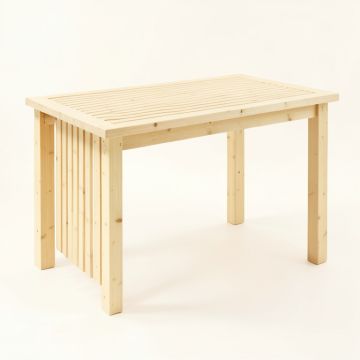 Field Bluff Patio Table - Ivory (synthetic illustration; no displayed measurements)