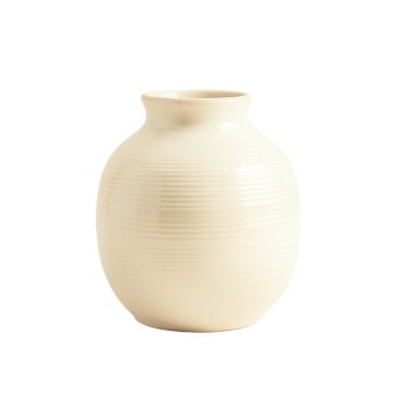 Olive Brook Empty Decorative Vase - Ivory