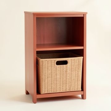 Wren Canyon Freestanding Pull-Out Hamper Cabinet - Terracotta (synthetic illustration; no displayed measurements)