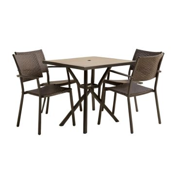 Alondra 3 Piece Iron Bistro Set