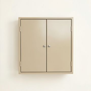 Spruce Bend Wall-Mounted Entry Cabinet - Beige (synthetic illustration; no displayed measurements)