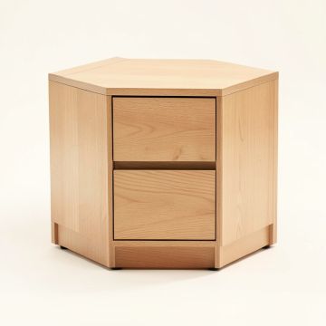 Tekin 2 - Drawer Nightstand In Light Brown (synthetic illustration; no displayed measurements)