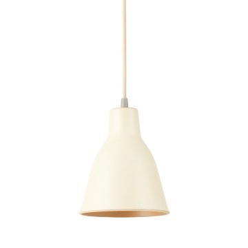Elm Dell Pendant Light Suspended From One Plain Cable - Cream