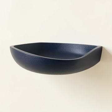 Maple Edge Wall-Mounted Cat Perch - Navy (synthetic illustration; no displayed measurements)