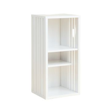 Hazel Edge Narrow Cubby Tower - White