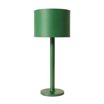 Bay Branch Floor Lamp With A Plain Fabric Shade - Green (synthetic illustration; no displayed measurements)