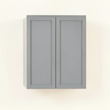 Shore Bend Wall-Mounted Laundry Cabinet - Gray (synthetic illustration; no displayed measurements)