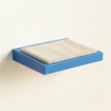 Ash Field Wall-Mounted Cat Perch - Blue (synthetic illustration; no displayed measurements)
