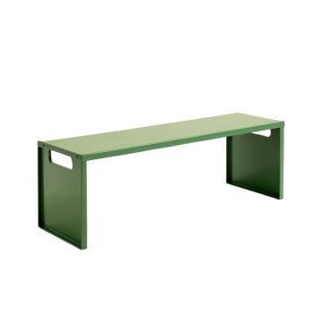 Holly Branch Narrow Outdoor Storage Bench - Green