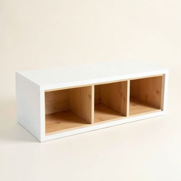 Shore Canyon Shoe Storage Bench - White (synthetic illustration; no displayed measurements)