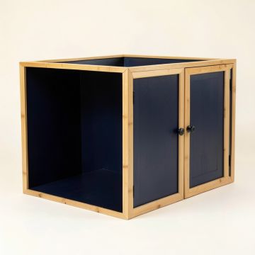 Shore Arc Empty Furniture-Style Litter Enclosure (synthetic illustration; no displayed measurements)