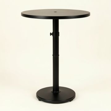Sukru 20 '' Half Round Outdoor Patio Stand Resin Deck Table Sun (synthetic illustration; no displayed measurements)