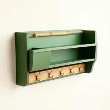 Holly Arc Wall-Mounted Entryway Organizer Shelf (synthetic illustration; no displayed measurements)