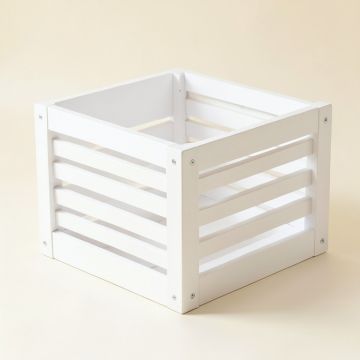 Cedar Falls Empty Furniture-Style Litter Enclosure - White (synthetic illustration; no displayed measurements)