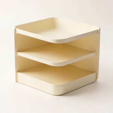 Ridge Bend Empty Mug-Storage Cabinet Insert - Cream (synthetic illustration; no displayed measurements)