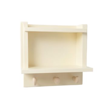 Shore Bend Wall-Mounted Entryway Organizer Shelf - Cream