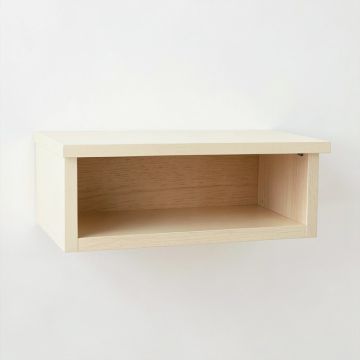 Slate Branch Wall-Mounted Shelf - Cream (synthetic illustration; no displayed measurements)