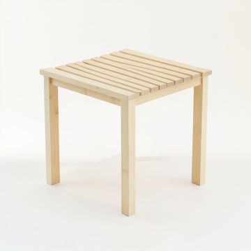 Heath Branch Compact Balcony Table - Cream (synthetic illustration; no displayed measurements)
